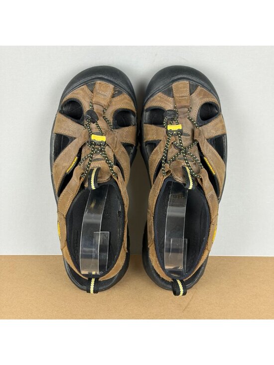 Keen Sarasota Leather Hiking Sandals Mens 9 Brown Bungee Lace Closed Toe main image 4